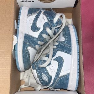Kids Jordan 1s Denim